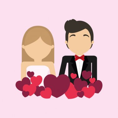 Yeni evli çift tasarım