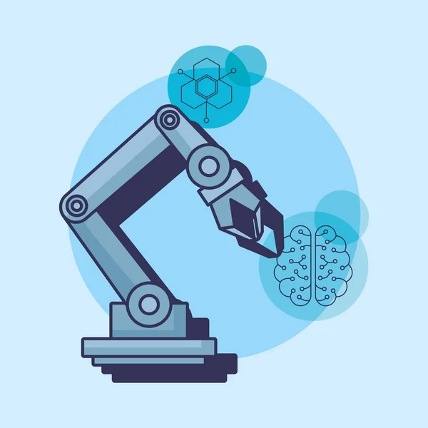 Design de inteligência artificial —  Vetores de Stock