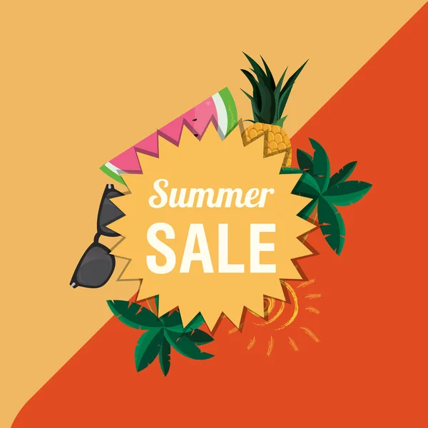 Summer sale design — Stock Vector