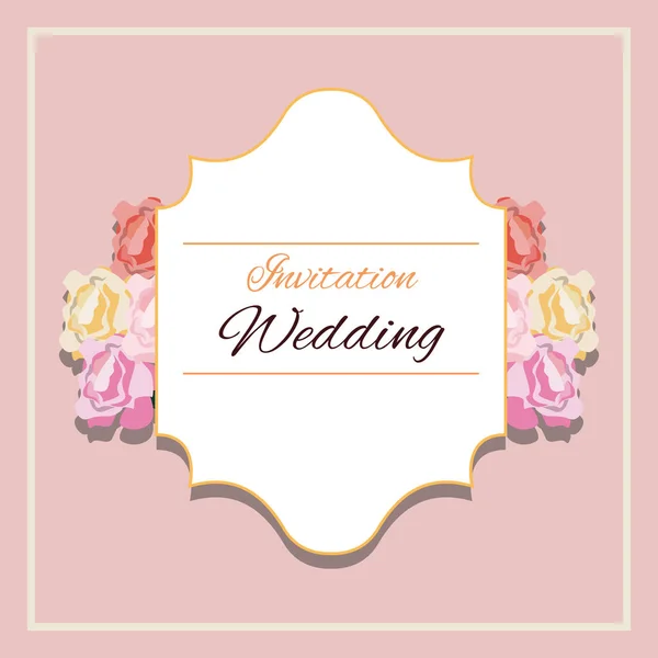 Gestaltung von Hochzeitseinladungen — Stockvektor