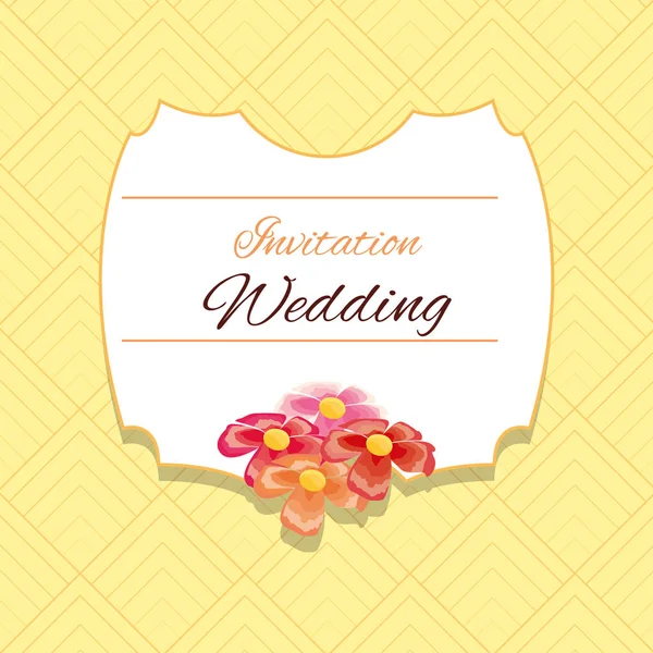Düğün davetiyesi tasarımı — Stok Vektör