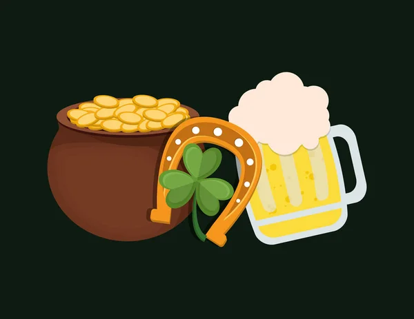 Happy Saint Patricks day design — Stock vektor