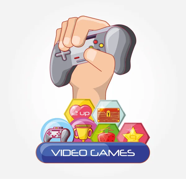 Iconos de control de videojuegos — Vector de stock