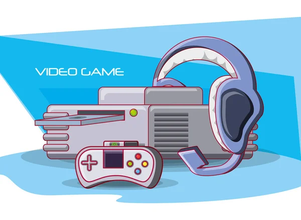 Video oyun konsolu simgeleri — Stok Vektör
