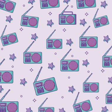 Retro radyo arka plan