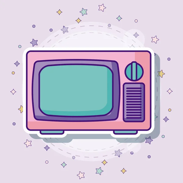 Retro-TV-Ikone — Stockvektor