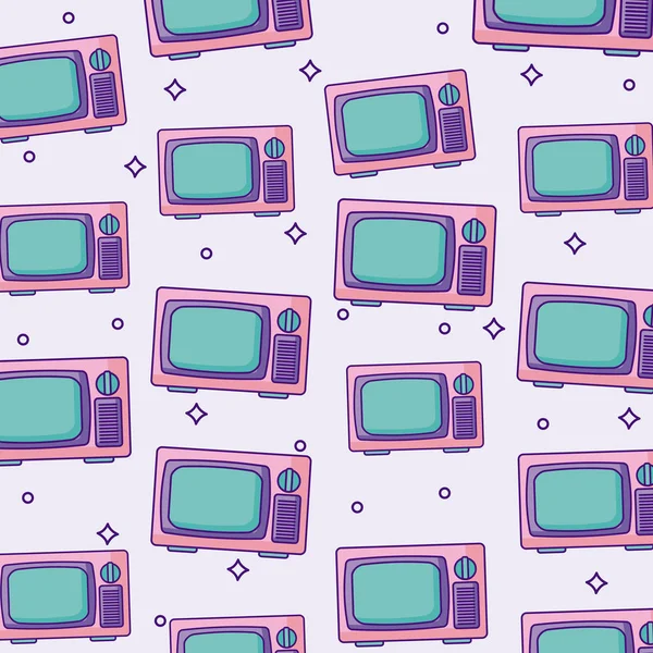 Fondo retro televisión — Archivo Imágenes Vectoriales