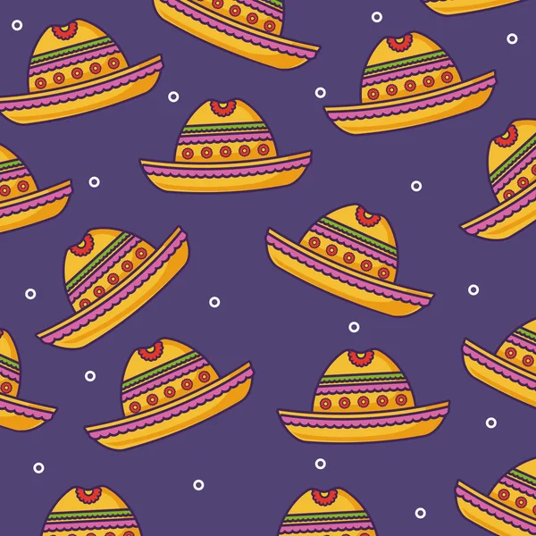 Mexicaine chapeau fond — Image vectorielle
