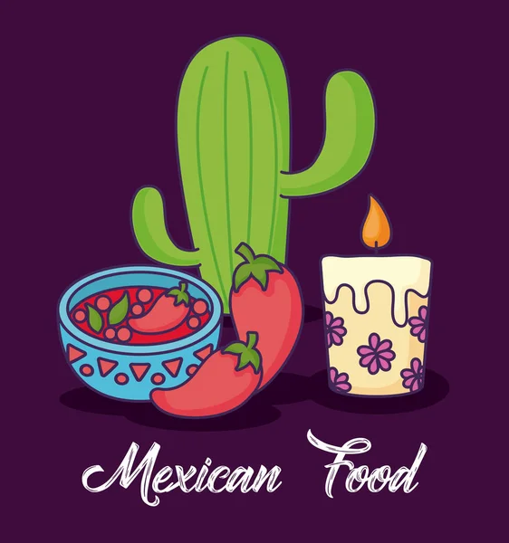 Дизайн мексиканської кухні — стоковий вектор