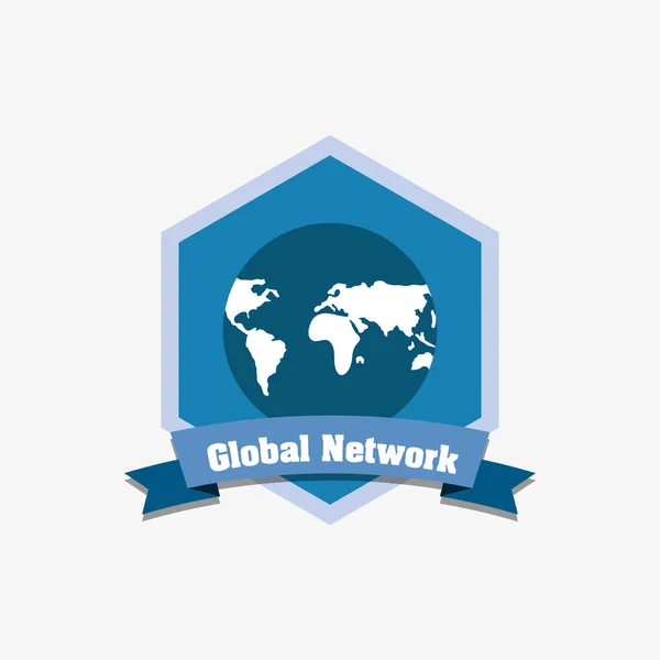 Global network design — Stock Vector