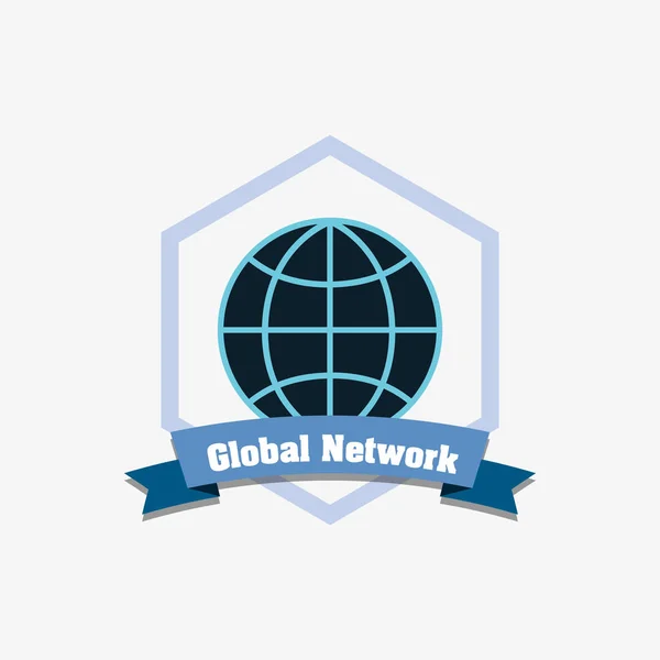 Глобальна мережа дизайн — стоковий вектор