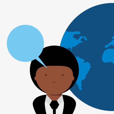 İnsanlar ve dünya harita tasarım