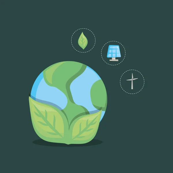 Ecologie ontwerpconcept — Stockvector