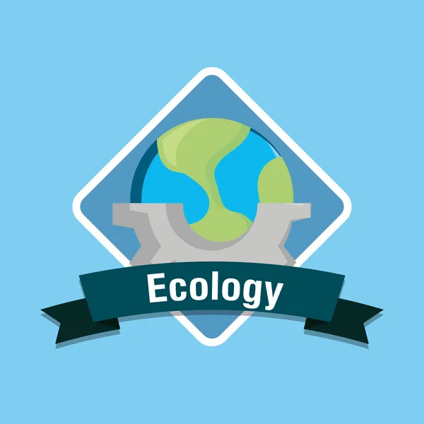 Ecologie ontwerpconcept — Stockvector