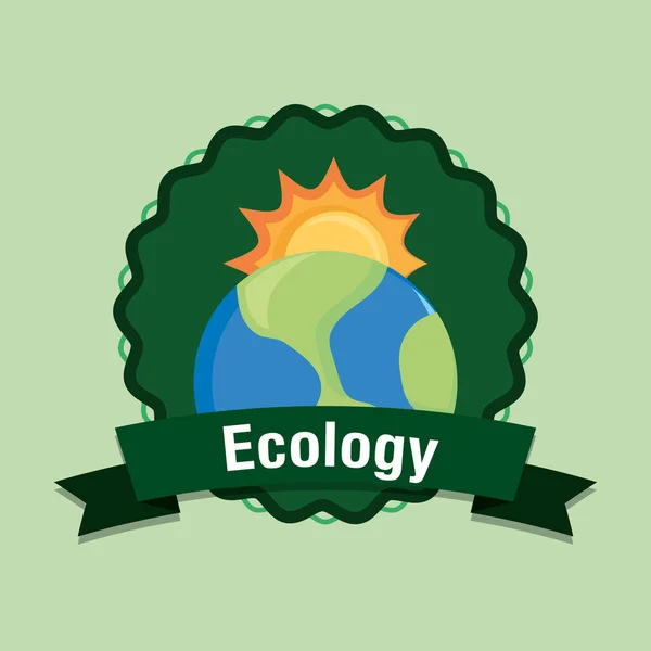 Koncepcja projektu ekologia — Wektor stockowy