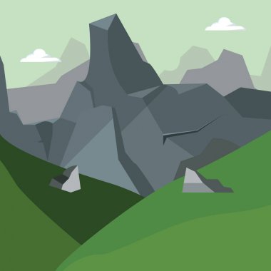 Soyut peyzaj tasarımı