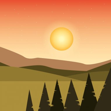 Soyut peyzaj tasarımı