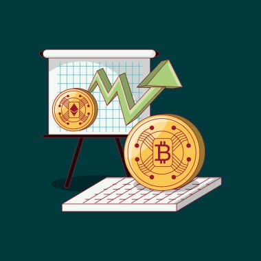 cryptocurrency konsept tasarımı