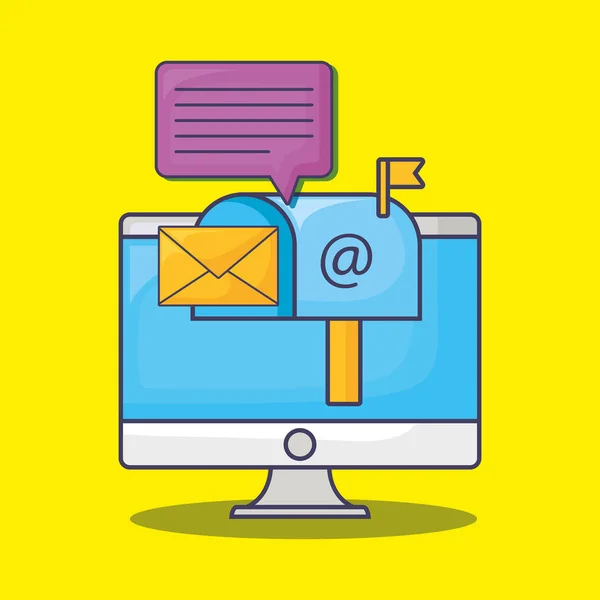 Design de email marketing — Vetor de Stock