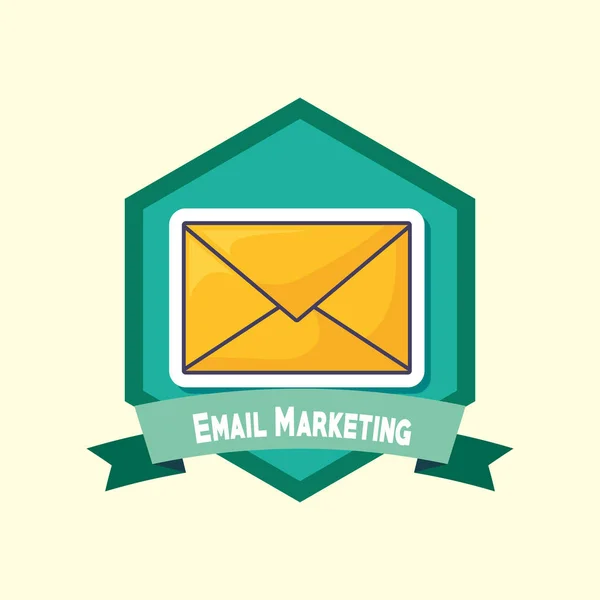 Návrh e-mailového marketingu — Stockový vektor