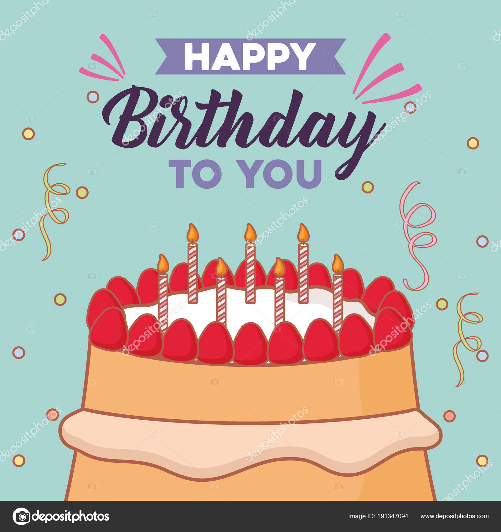 Joyeux Anniversaire Design Image Vectorielle Djv C