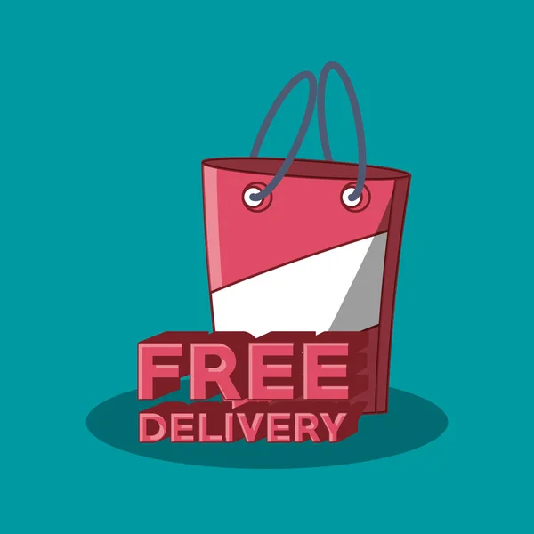 Free delivery design — Stock Vector