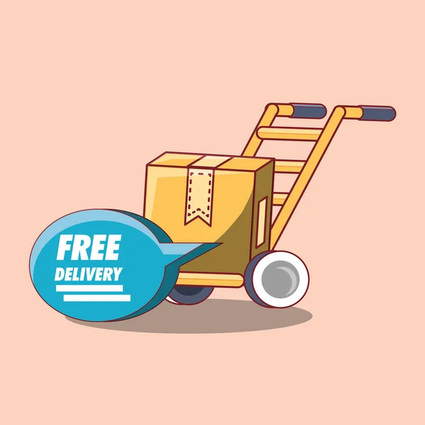 Free delivery design — Stock Vector