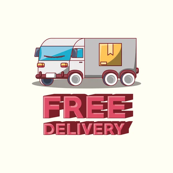 Free delivery design — Stock Vector