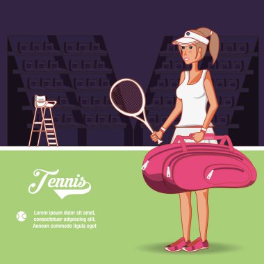 kadın oyuncu Tenis karakter