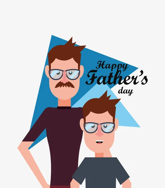 Happy fathers day design — Stock Vector