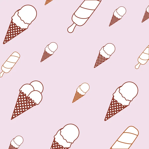 Ice cream background — Stock Vector