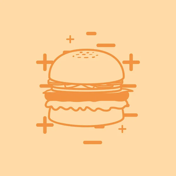 Fast food tasarım — Stok Vektör