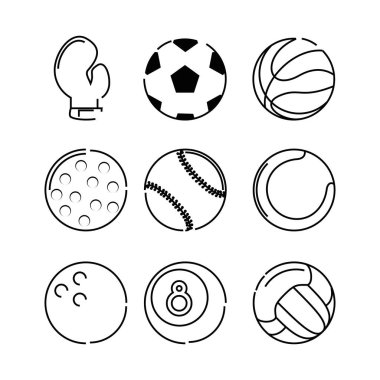 spor top düz simgesi ayarla