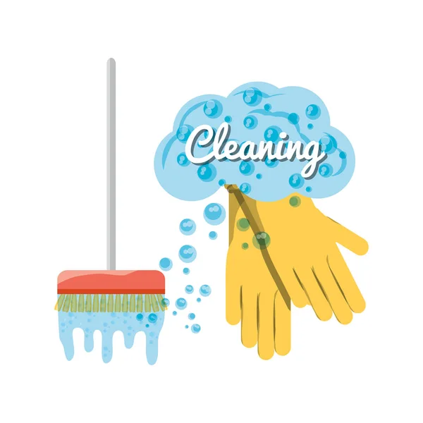 Cleaning service design — Stock Vector