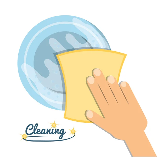 Cleaning service design — Stock Vector