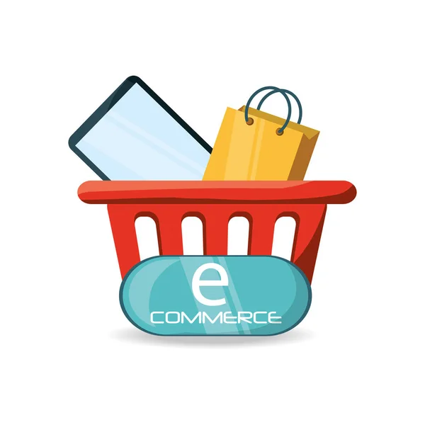 Comercio electrónico descuento en línea a la estrategia de negocio — Archivo Imágenes Vectoriales