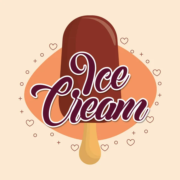Ícone barra de sorvete — Vetor de Stock