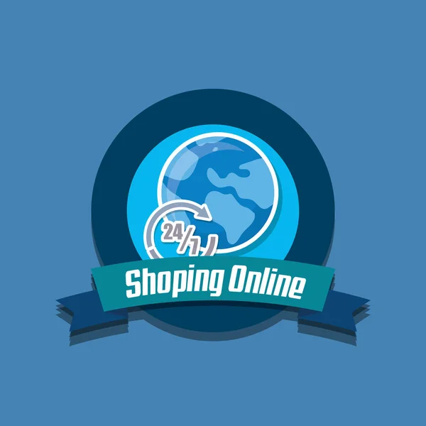 Alışveriş online tasarım — Stok Vektör