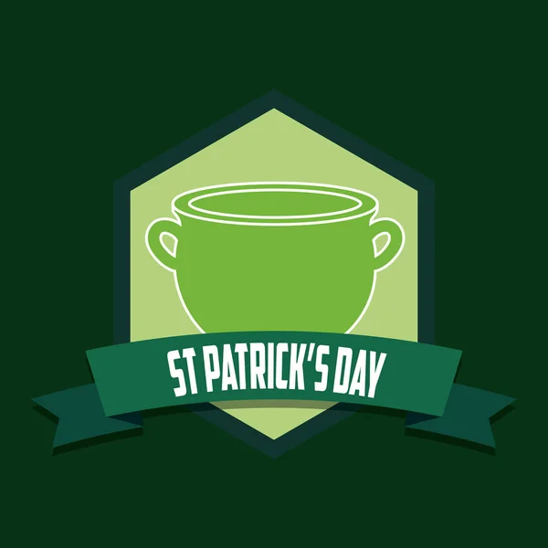 Diseño del día de San Patricio — Vector de stock