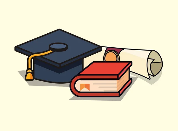 Concept de conception de graduation — Image vectorielle