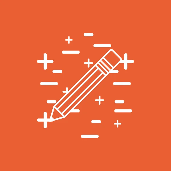 Pencil utensil icon — Stock Vector