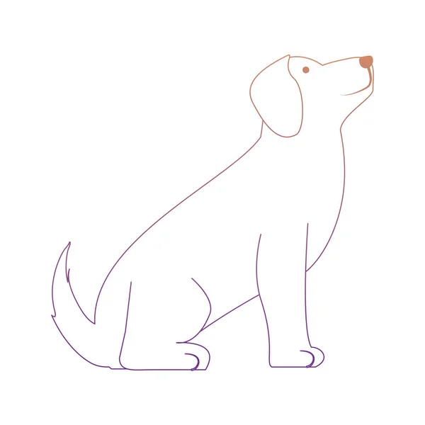 Karikatür köpek simgesi — Stok Vektör