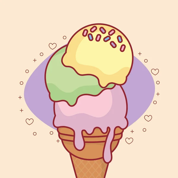 Disegno gelato — Vettoriale Stock