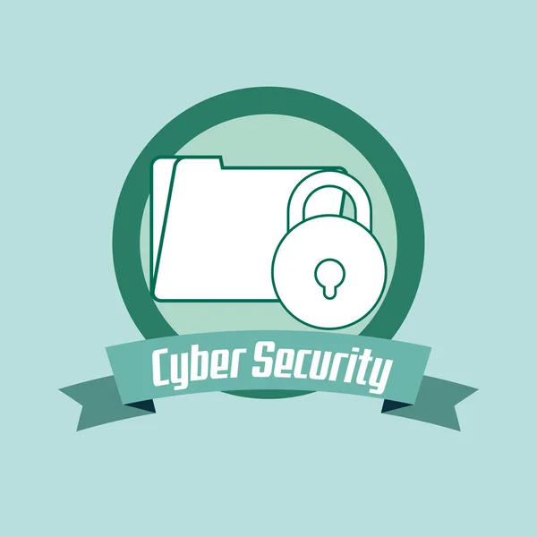 사이버 보안 설계 — 스톡 벡터