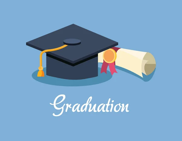 Concept de conception de graduation — Image vectorielle