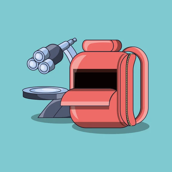 Icono de herramienta de microscopio — Vector de stock