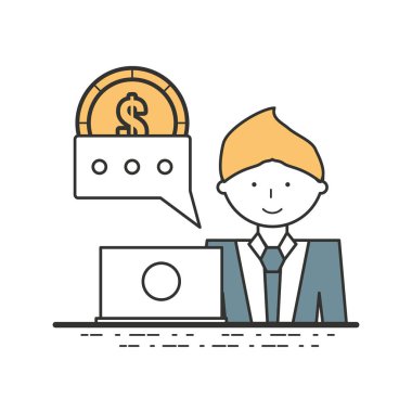 şirketin önemli belgeler ile iş adamı