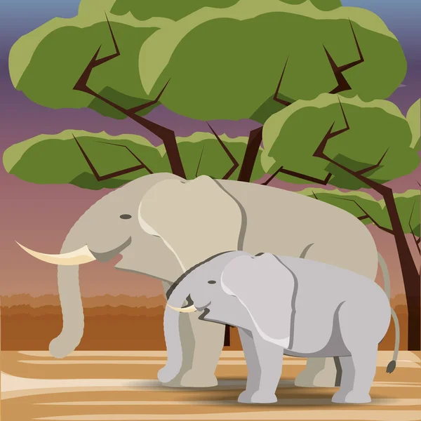Safari africain design — Image vectorielle