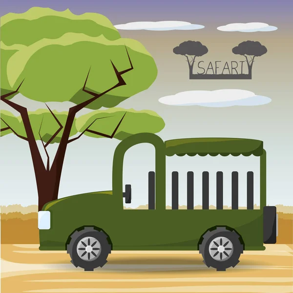 Diseño de safari africano — Archivo Imágenes Vectoriales
