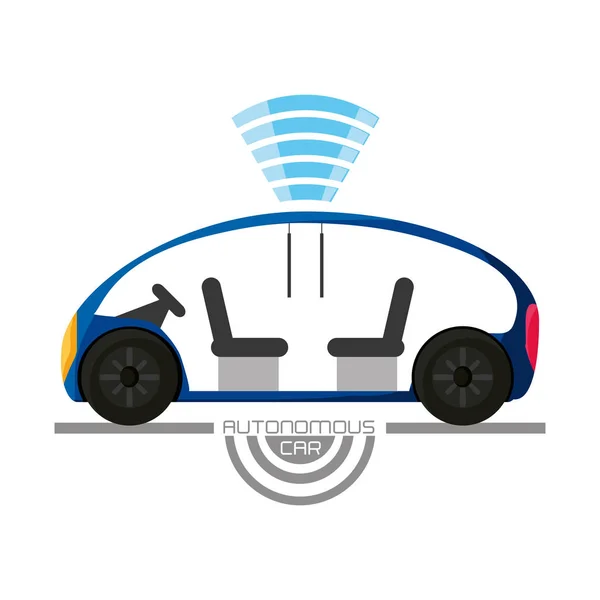 Conception de voiture autonome — Image vectorielle